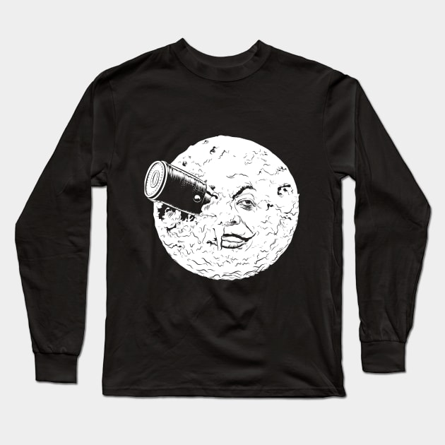 A TRIP TO THE MOON Long Sleeve T-Shirt by Momech